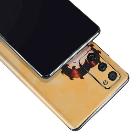 Betty Boop With Puppy Orange Background Galaxy S20 Fan Edition Skin